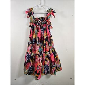 NEXT Girls Tropical Strappy Frill Tiered Skirt Dress. Size 7